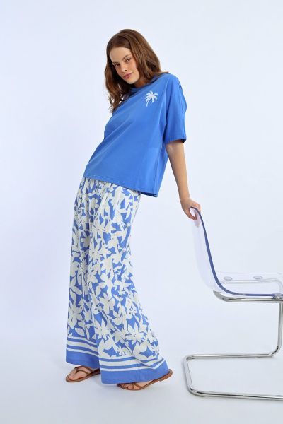 Дамски широк панталон с висока талия MOLLY BRACKEN (SKU) TL316DE