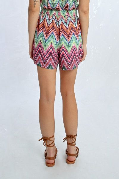 Women's shorts with multi-color print MOLLY BRACKEN (SKU) EL1112DE