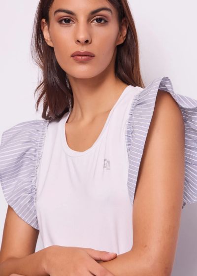 Women's T-shirt made of elastic jersey - comfort and style! GAUDI (SKU)511BD64018