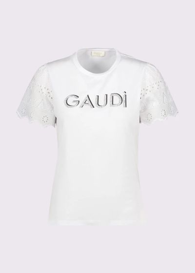 Women's T-shirt with lace sleeves GAUDI (SKU)511BD64015