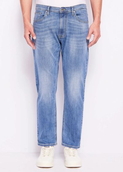 Blue Men's Jeans Gaudi - Cotton Denim (SKU) 511GU26022