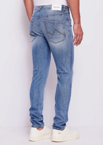 Slim Men's Blue Jeans GAUDI - Shabby Effect (SKU) 511GU26005