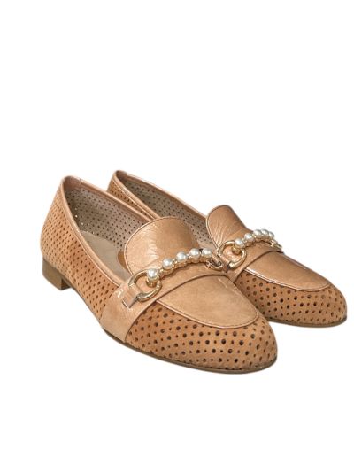 Бежови Мокасини: Елегантен Комфорт RELAX (SKU)10036