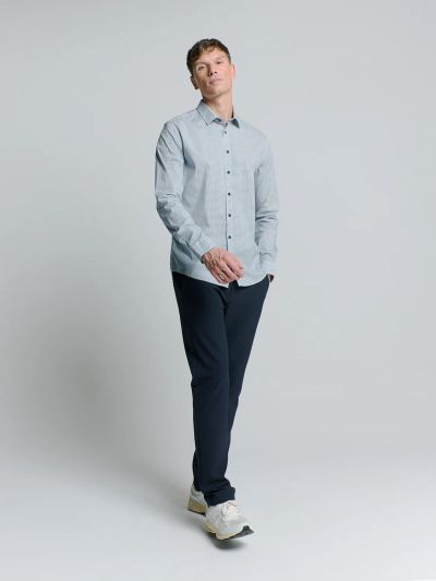 Стилна мъжка риза с копчета NO EXCESS (SKU) 27450236
