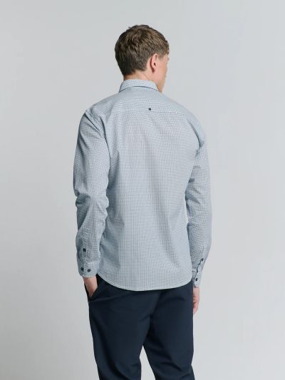 Стилна мъжка риза с копчета NO EXCESS (SKU) 27450236