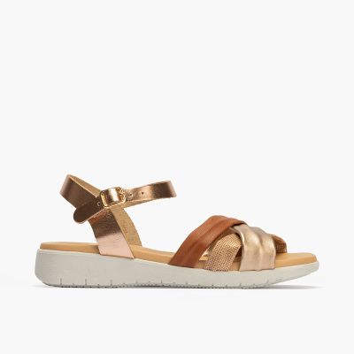 Brown women's sandals - casual and comfortable! PITILLOS (SKU)10600