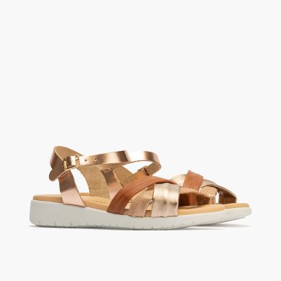 Brown women's sandals - casual and comfortable! PITILLOS (SKU)10600