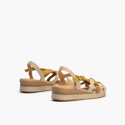 Yellow Women's Sandals - Casual and Comfortable PITILLOS (SKU)10582