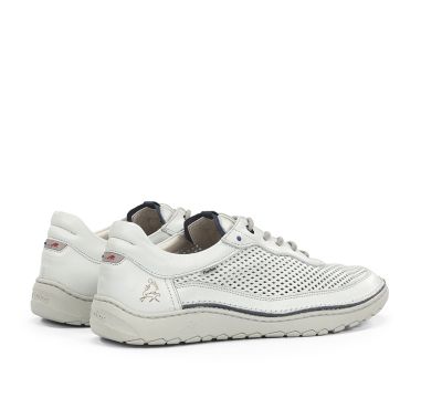 White men's casual shoes with perforations FLUCHOS (SKU)2221.
