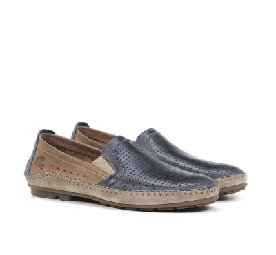 Dark blue men's everyday loafers FLUCHOS (SKU)1172