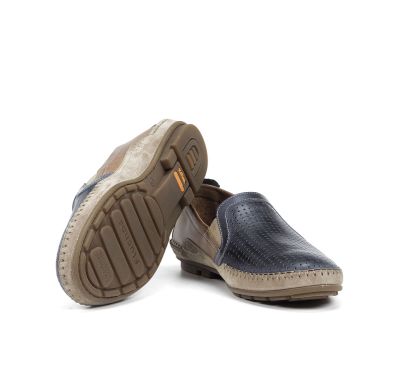 Dark blue men's everyday loafers FLUCHOS (SKU)1172