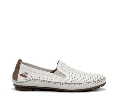 White men's loafers: Everyday comfort and style with perforations! FLUCHOS (SKU)1177