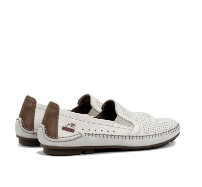 White men's loafers: Everyday comfort and style with perforations! FLUCHOS (SKU)1177