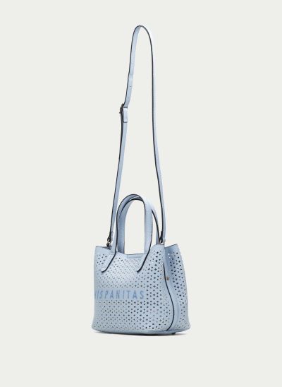 Дамска мини чанта стил Shopper- небесно син цвят HISPANITAS (SKU) 253971