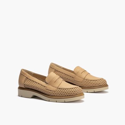Кафяви дамски лоуфъри - елегантни и удобни PITILLOS (SKU)10401,