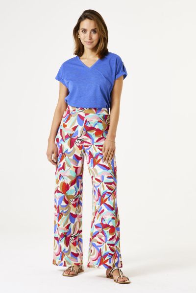 Women's trousers with multicolor print - elegance and comfort GARCIA (SKU) D50112