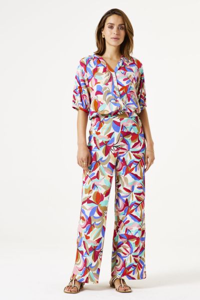 Women's trousers with multicolor print - elegance and comfort GARCIA (SKU) D50112
