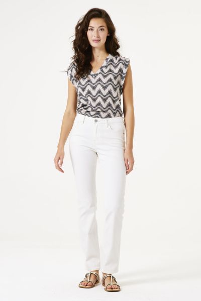 Women's blouse with figural print - style and comfort GARCIA (SKU) D50002