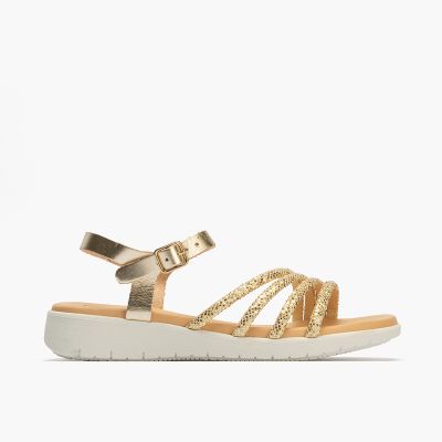 Women's gold sandals - Casual and stylish PITILLOS (SKU)10604
