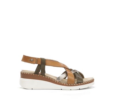 Green-brown women's sandals - comfort and style for every day! FLUCHOS (SKU)2135