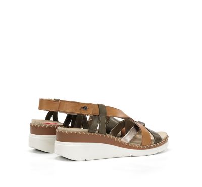 Green-brown women's sandals - comfort and style for every day! FLUCHOS (SKU)2135