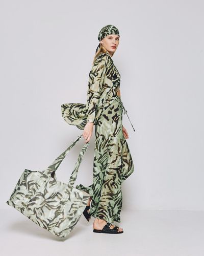 Оувърсайз дълга риза със специален щампован принт ACCESS FASHION (SKU) 7058