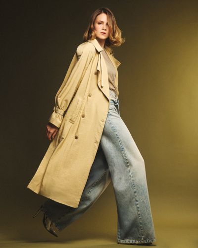 Дамски тренчкот Crisscross с колан и болеро - за стилна пролетна визия ACCESS FASHION (SKU) 9003