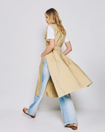 Дамски тренчкот Crisscross с колан и болеро - за стилна пролетна визия ACCESS FASHION (SKU) 9003