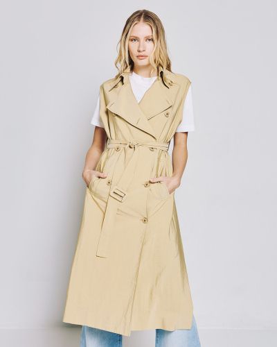 Дамски тренчкот Crisscross с колан и болеро - за стилна пролетна визия ACCESS FASHION (SKU) 9003