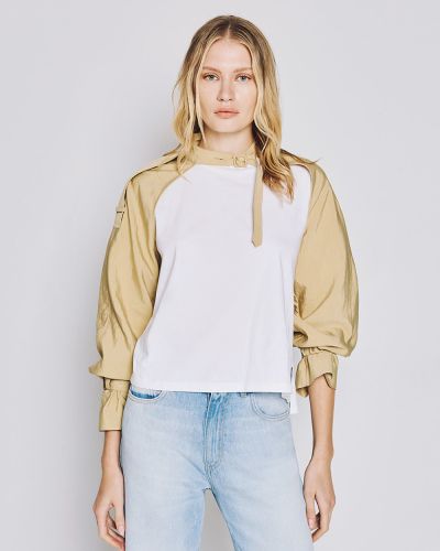 Дамски тренчкот Crisscross с колан и болеро - за стилна пролетна визия ACCESS FASHION (SKU) 9003