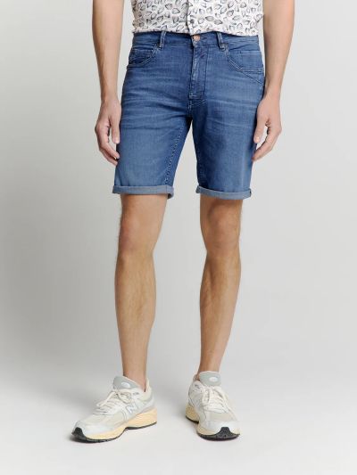 Мъжки дънкови къси панталони - за небрежна и модерна визия NO EXCESS (SKU)  27819D59N