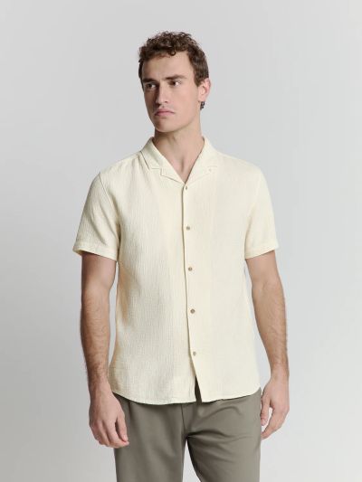 Удобна и стилна мъжка риза с къс ръкав NO EXCESS (SKU) 27420302