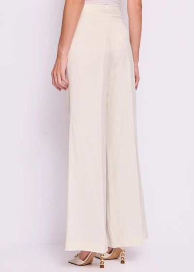 White elegant women's trousers GAUDI (SKU)511FD25006