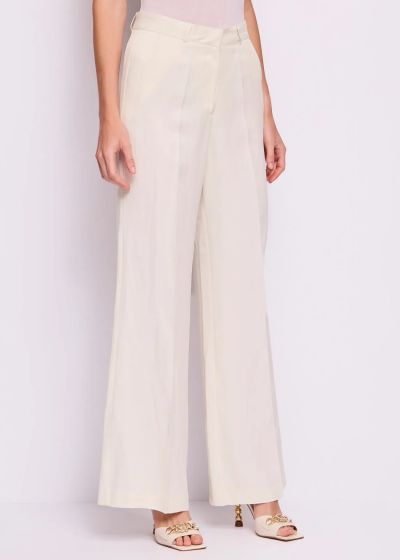 White elegant women's trousers GAUDI (SKU)511FD25006