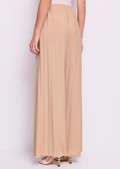 Beige Pleated Women's Pants - Elegant and Comfortable! GAUDI (SKU)511FD24002