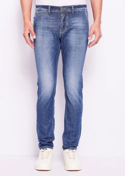 Men's slim chino jeans - urban style GAUDI (SKU) 511GU26015
