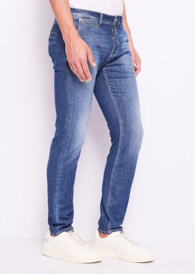 Men's slim chino jeans - urban style GAUDI (SKU) 511GU26015