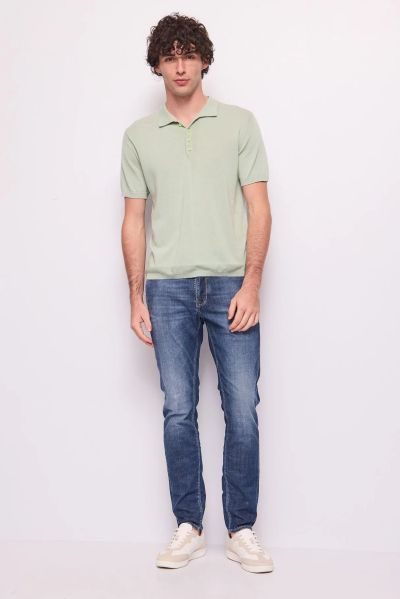 Men's slim chino jeans - urban style GAUDI (SKU) 511GU26015