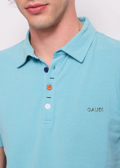 Men's polo shirt - classic and style GAUDI (SKU) 511GU64019