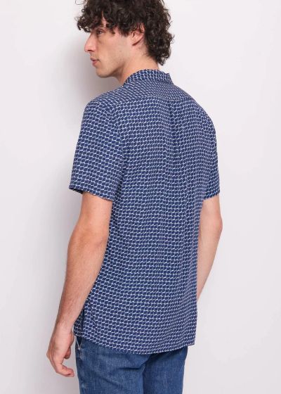 Men's viscose short sleeve shirt - comfort and style GAUDI (SKU) 511GU45024