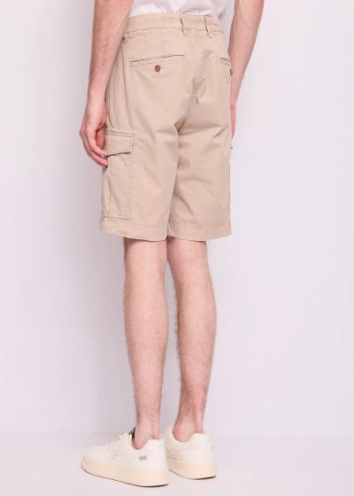 Beige men's cargo pants - short and comfortable! GAUDI (SKU)511GU25017