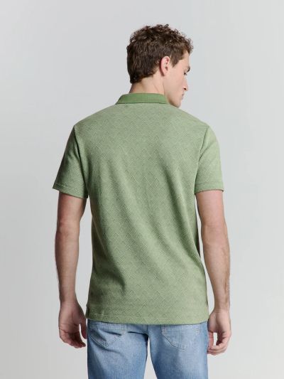 Men's tennis polo style with geometric figure print NO EXCESS (SKU) 27380353