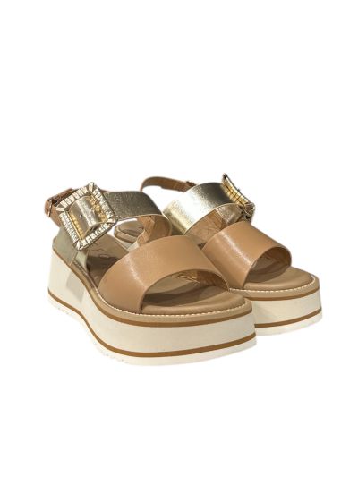 Light brown platform sandals - elegance and comfort!REPO (SKU)61420