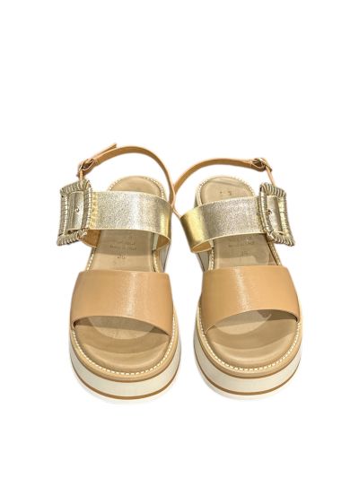 Light brown platform sandals - elegance and comfort!REPO (SKU)61420