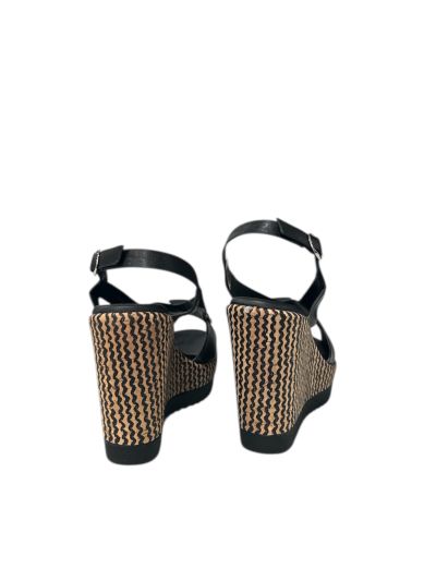 Black platform sandals - elegant and comfortable!REPO (SKU)52278.