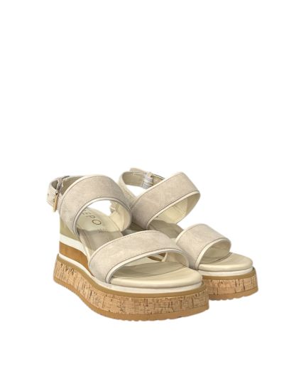 Elegant suede platform sandals Stone REPO (SKU)63200