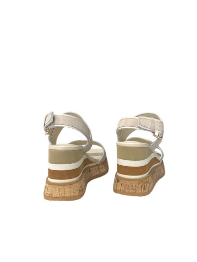 Elegant suede platform sandals Stone REPO (SKU)63200