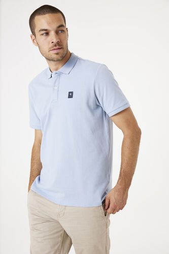Blue men's polo shirt with logo - style and comfort! GARCIA (SKU)F51220