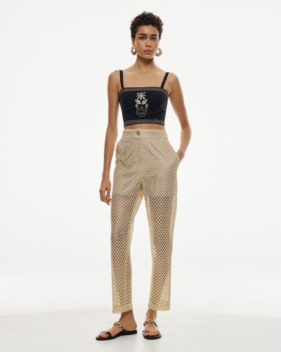 Дамски перфориран панталон - стил и елегантност ACCESS FASHION (SKU) 5128