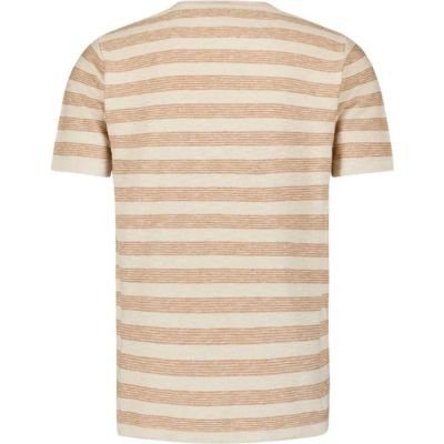 Men's striped t-shirt with a round neckline - urban style NO EXCESS (SKU) 27210342